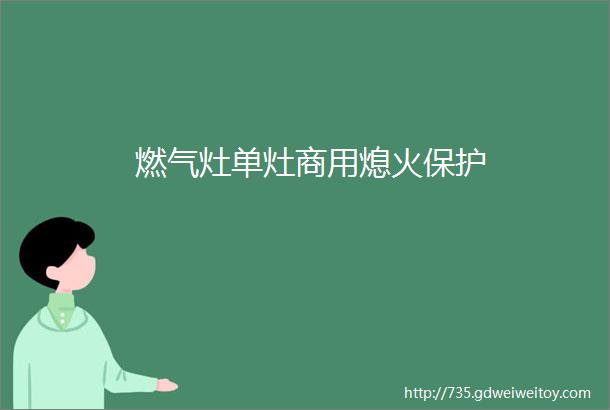 燃气灶单灶商用熄火保护